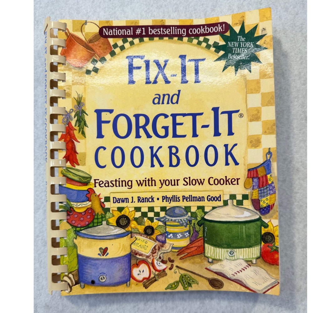 Fix-It and Forget-It Cookbook Slow Cooker Recipes Ranck Good Spiral Bound 2001